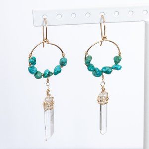 Turquoise Nuggets Earrings